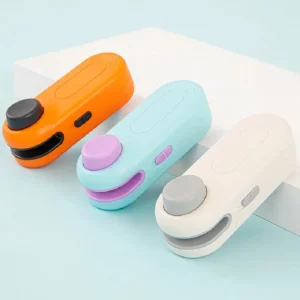 2 in 1 portable mini sealer heat sealer for snacks home use rechargeable sealer vacuum sealer snacks plastic bag heat sealer
