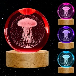 jellyfish lamp portable crystal lamp girl room atmosphere decoration lamp bedroom night lamp home decoration birthday gifts