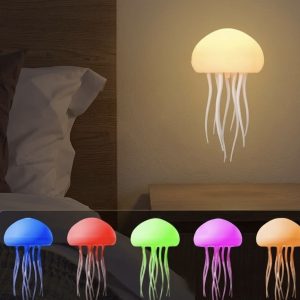 lampe méduse interactive "deep sea" – ambiance aquatique & mode musical
