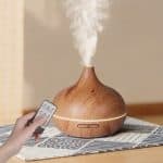 diffuseur d'huiles essentielles zen 5 en 1 – design bois & haute capacité (500ml